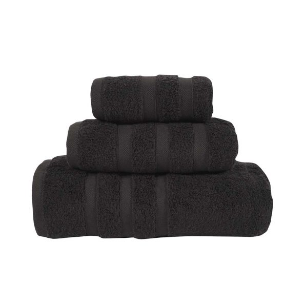 Bath towel black PRESTIGE, 80x150cm